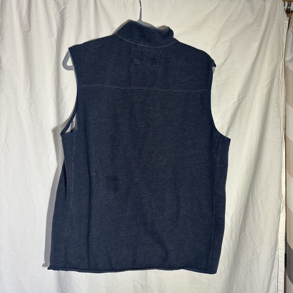 Duluth Trading Mens Threshold Fleece Vest Navy Blue Half Zip Sz M EUC L8 - Picture 5 of 5